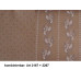 10cm Dirndlstoff DESIGN AUS DER STEIERMARK: Streublumen GRAUBLAU/HELLGRAU auf REHBRAUN  (Grundpreis 27,00/m)